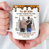 Custom 3D Inflated Effect Printed Mug - Personalized Father's Day Birthday Gifts For Son, Dad, Mom - Fatherhood Looks Good On You