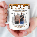 Custom 3D Inflated Effect Printed Mug - Personalized Father's Day Birthday Gifts For Son, Dad, Mom - Fatherhood Looks Good On You
