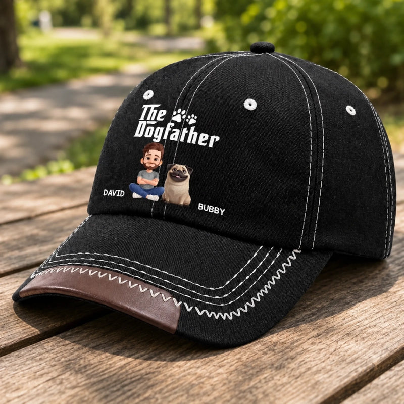 Custom Vintage Soft Baseball Cap - Personalized Father's Day Birthday Gifts For Dog Cat Lovers, Dog Dad And Mom, Cat Owners - Life Is Better With Paws