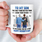 Custom 3D Inflated Effect Printed Mug - Personalized Father's Day Gifts For Son - Watching You Grow Is My Joy