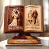 Custom 2-Layered Wooden Plaque - Personalized Anniversary Wedding Gifts For Husband And Wife, Him And Her - From Start To Forever