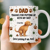 Custom Mug - Personalized Father's Day Gifts For Dog Cat Lovers, Dog Dad And Mom, Cat Owners - Home Is Where Pets Are