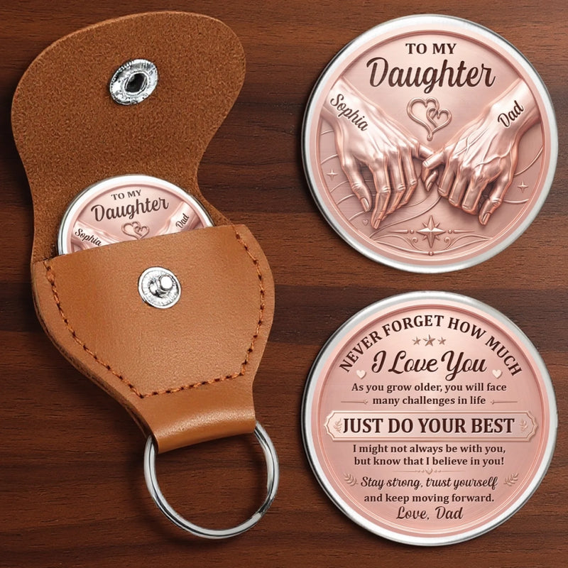 Custom Pocket Hug - Personalized Birthday Gifts For Daughter - Just Do Your Best