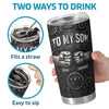 Custom Tumbler - Personalized Father's Day Birthday Gifts For Son - Love You More Every Day