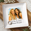 Custom Photo Jewelry Dish - Personalized Best Friend Birthday Gifts For Women, Besties, Sisters, BFF - Ride Or Die Squad