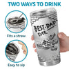 Custom 3D Inflated Effect Printed Tumbler - Personalized Father's Day Birthday Gifts For Dad, Grandpa - Strong Coffee, Strong Dad