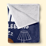 Custom Blanket - Personalized Father's Day Birthday Gifts For Dad, Grandpa - Dad’s Favorite Hobby Is Napping