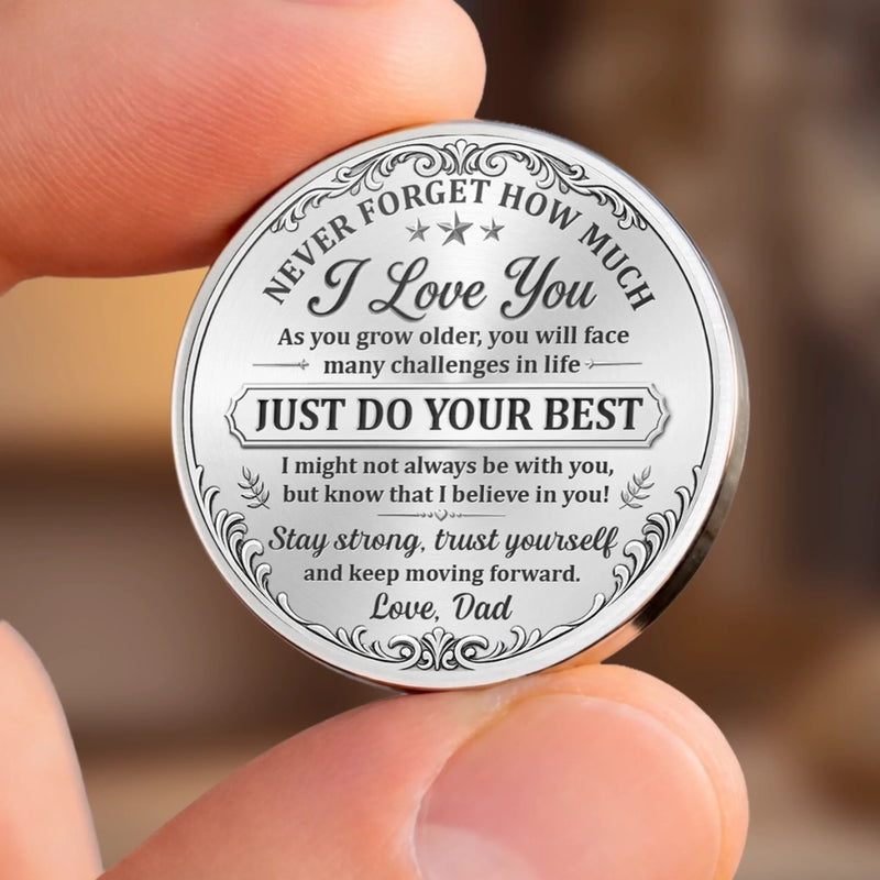 Custom Photo Pocket Hug - Personalized Birthday Gifts For Daughter, Dad - Always Your Biggest Fan