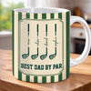 Custom 3D Inflated Effect Printed Mug - Personalized Father's Day Birthday Golf Gifts For Dad, Grandpa - Winning Like a Legend