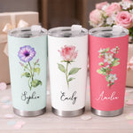 Custom Tumbler - Personalized Best Friend Birthday Gifts For Women, Besties, Sisters, BFF, Family, Yourself - Coffee Gossip Repeat