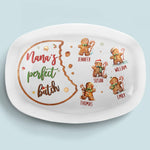 Nana's Perfect Batch - Family Personalized Custom Platter - Christmas Gift For Mom, Grandma