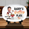 Custom Photo Everything Tastes Better When Daddy Makes It - Family Personalized Custom Platter - Father's Day, Gift For Dad, Grandpa