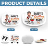 Custom Photo Everything Tastes Better When Daddy Makes It - Family Personalized Custom Platter - Father's Day, Gift For Dad, Grandpa