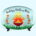 The Homemaker Has The Ultimate Career - Family Personalized Custom Platter - Father's Day, Gift For Dad, Grandpa