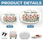 Grandma’s Love Is Sunshine For Little Flowers - Family Personalized Custom Platter - Gift For Family