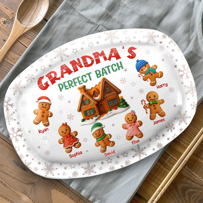 Custom Platter - Personalized Christmas Birthday Gifts For Mom, Grandma - Love Served Here