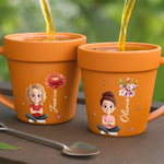 Custom Plant Pot Ceramic Mug - Personalized Birthday Garden Gifts For Gardeners - My Little Green World