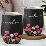Custom Wine Tumbler - Personalized Best Friend Birthday Gifts For Women, Besties, Sisters, BFF, Family, Yourself - Partners In Wine Crimes