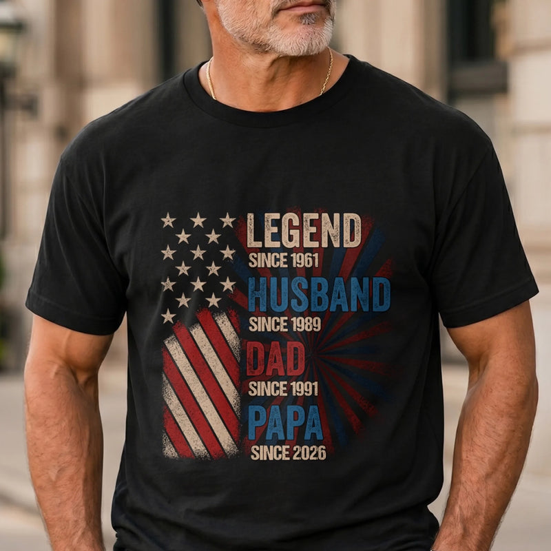 Custom T-shirt, Hoodie - Personalized Father's Day Birthday Gifts For Dad, Grandpa - Legends Become Grandpas