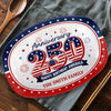 Custom Platter - Personalized America 250th Anniversary Gifts For Mom, Dad, Brother, Sister, Kids - Family Traditions Start Here