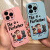 Custom Leather Phone Case - Personalized Father's Day Birthday Gifts For Dog Cat Lovers, Dog Dad And Mom, Cat Owners - Paws And Love Forever
