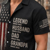 Custom Unisex Tropical Hawaiian Aloha Shirt - Personalized America 250th Anniversary Father's Day Gifts For Dad, Grandpa - Dad Makes Life Brighter