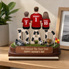 Custom LA 2026 Soccer Dad 2-Layered Wooden Plaque - Personalized Father's Day Gifts For Dad, Grandpa, Soccer Lovers, Sports Fans, Sports Lovers - Built For The Soccer Life