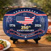 Custom Platter - Personalized America 250th Anniversary Gifts For Mom, Dad, Brother, Sister, Kids - Proud Hearts Proud Nation