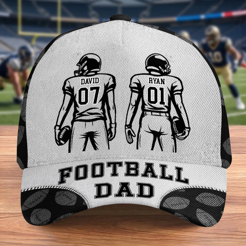 Custom American Football Cap - Personalized Father's Day Birthday Gifts For Dad, Grandpa, Football Lovers, Sports Fans, Sports Lovers - Friday Night Lights Forever