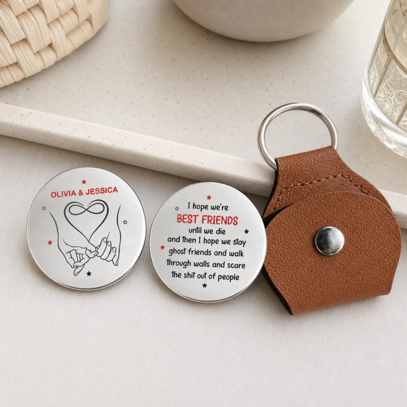 Custom Pocket Hug - Personalized Best Friend Birthday Gifts For Women, Besties, Sisters, BFF - Always With You Bestie