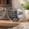 Custom Photo 3D Crystal Heart Shaped - Personalized Pet Memorial Sympathy Gifts For Dogs - Love Lives On Beyond Goodbye
