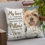 Custom Pet Photo Memorial Gifts for Dog Lovers - Personalized Pillow
