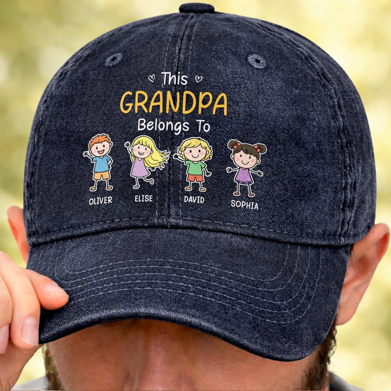 Custom Cap - Personalized Father's Day Gifts For Dad, Grandpa - Built Tough Raised Better