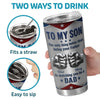 Custom Tumbler - Personalized Father's Day Birthday Gifts For Son - Son Chase Every Dream Fearlessly
