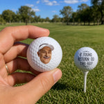 Custom Photo If Found, Return To This Guy - Family Personalized Custom Golf Ball - Gift For Dad, Grandpa, Golfers