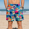 Custom Photo Tropical Hawaiian Aloha Men Beach Shorts - Personalized Summer Vacation And Travel Gifts For Dog Cat Lovers, Dog Dad And Mom, Cat Owners - Best Beach Buddy Ever
