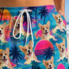 Custom Photo Tropical Hawaiian Aloha Men Beach Shorts - Personalized Summer Vacation And Travel Gifts For Dog Cat Lovers, Dog Dad And Mom, Cat Owners - Best Beach Buddy Ever