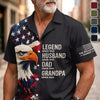 Custom Unisex Tropical Hawaiian Aloha Shirt - Personalized America 250th Anniversary Father's Day Gifts For Dad, Grandpa - Strong Fathers Strong Families