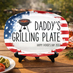 Custom Platter - Personalized Father's Day Birthday Gifts For Dad, Grandpa, Grillers - Built On Food And Love
