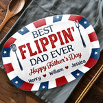 Custom Platter - Personalized Father's Day Birthday Gifts For Dad, Grandpa - Made With Love Served Proud