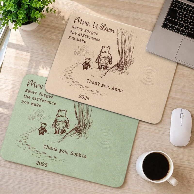 Custom Charging Mat - Personalized Birthday Gifts For Teachers - Never Forget Your Impact