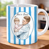Custom Photo Accent Mug - Personalized Father's Day Birthday Gifts For Dad, Grandpa - Legendary Dad Energy