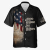 Custom Unisex Tropical Hawaiian Aloha Shirt - Personalized America 250th Anniversary Father's Day Gifts For Dad, Grandpa - Dad Strength Never Fades