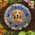 Custom Pet Photo Memorial Gifts - Personalized Stone With Stand