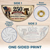 Custom Non-Pleated Fan Flag -  Personalized America 250th Anniversary Gifts For Mom, Dad, Brother, Sister, Kids - Celebrating 250 Years Strong