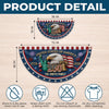 Custom Non-Pleated Fan Flag -  Personalized America 250th Anniversary Gifts For Mom, Dad, Brother, Sister, Kids - Born To Celebrate Freedom