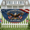 Custom Non-Pleated Fan Flag -  Personalized America 250th Anniversary Gifts For Mom, Dad, Brother, Sister, Kids - United By Liberty