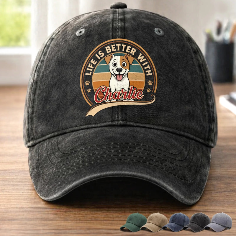 Custom Cap - Personalized Father's Day Gifts For Dog Cat Lovers, Dog Dad, Cat Owners - Professional Pet Cuddler