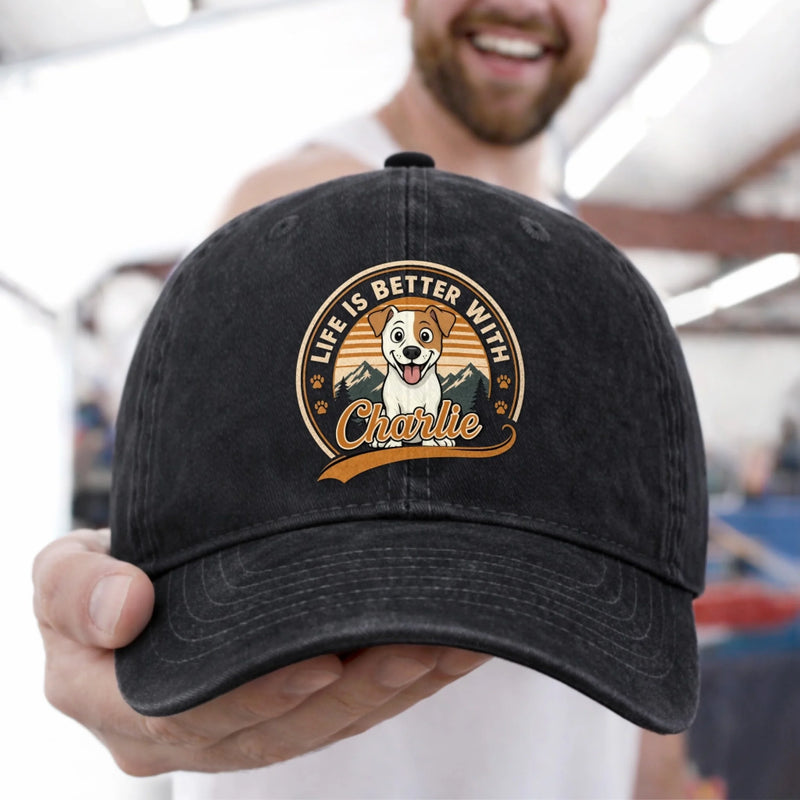Custom Cap - Personalized Father's Day Gifts For Dog Cat Lovers, Dog Dad, Cat Owners - Home Owned By Pets