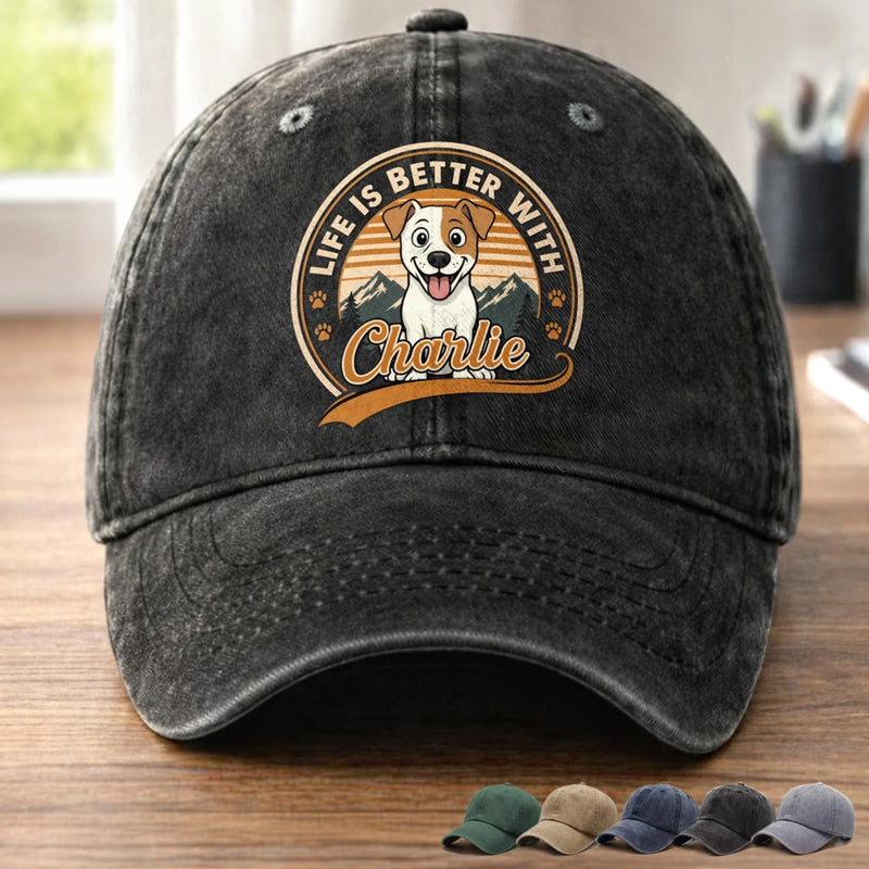 Custom Cap - Personalized Father's Day Gifts For Dog Cat Lovers, Dog Dad, Cat Owners - Home Owned By Pets